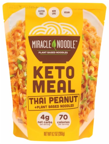 Miracle Noodle Thai Peanut Keto Meal Perspective: right