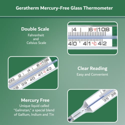 Geratherm Glass Oral Thermometer 20010-100 1 Each Perspective: right