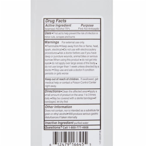 McKesson Antiseptic Isopropyl Alcohol 16 oz. Bottle Topical Liquid 70% Strength , 12 Ct Perspective: right