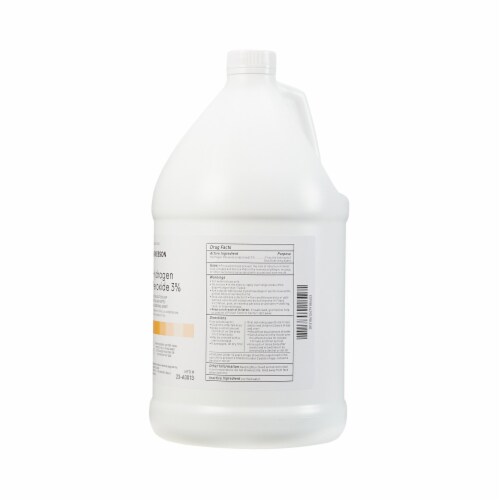 McKesson Antiseptic Hydrogen Peroxide 1 gal. Bottle Topical Liquid 3% Strength , 4 Ct Perspective: right