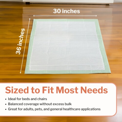 McKesson Super Underpads for Incontinence, Moderate Absorbency - 30 in x 36 in, 100 Ct Perspective: right