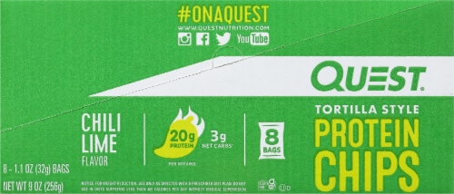 Quest® Tortilla Style Chili Lime Protein Chips Perspective: right