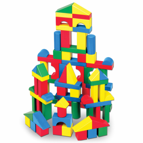 Melissa & Doug® Classic Wooden Blocks Set Perspective: top