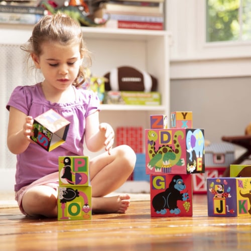 Melissa & Doug® Alphabet Nesting and Stacking Blocks Perspective: top