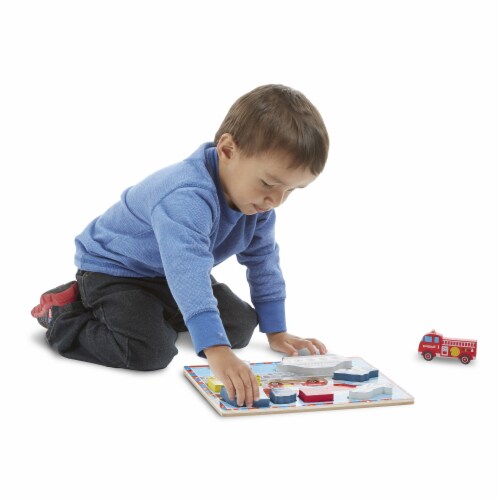 Melissa & Doug® Chunky Vehicles Puzzle Perspective: top