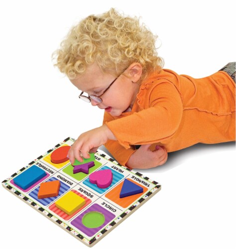 Melissa & Doug® Shapes Chunky Puzzle Perspective: top