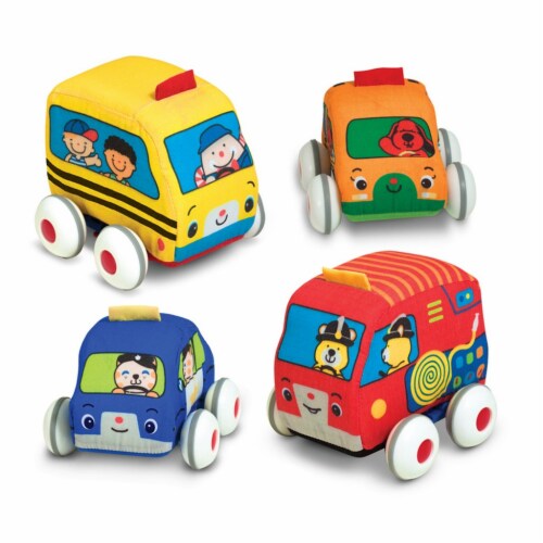 Melissa & Doug® Pull-Back Vehicles Perspective: top