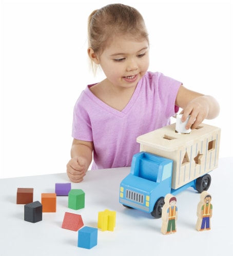 Shape Sorting Dump Truck Perspective: top