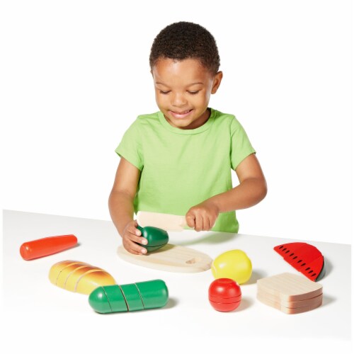 Melissa & Doug® Cutting Food Play Set Perspective: top