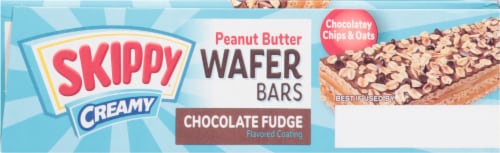 Skippy® Peanut Butter & Chocolate Fudge Creamy Wafer Bars Perspective: top