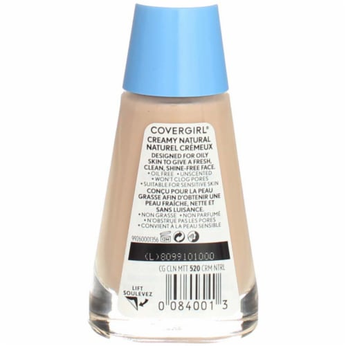 CoverGirl Clean 520 Creamy Natural Oil Control Liquid Foundation Perspective: top