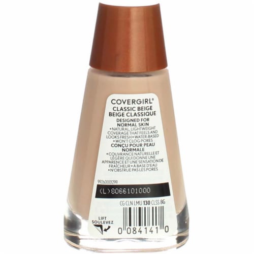 CoverGirl Clean 130 Classic Beige Liquid Foundation Perspective: top