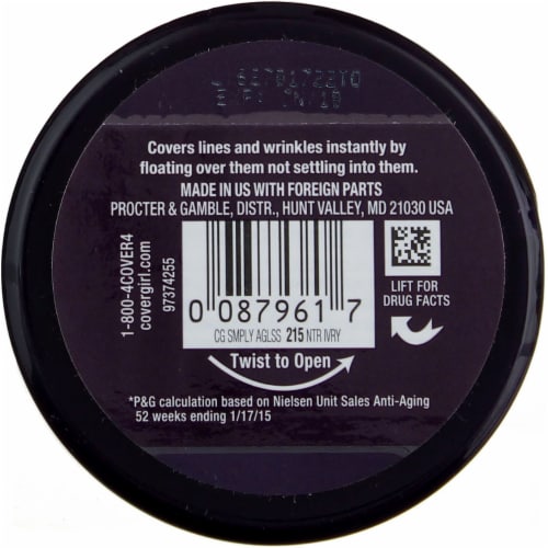CoverGirl + Olay Simply Ageless Foundation Powder - 215 Natural Ivory Perspective: top
