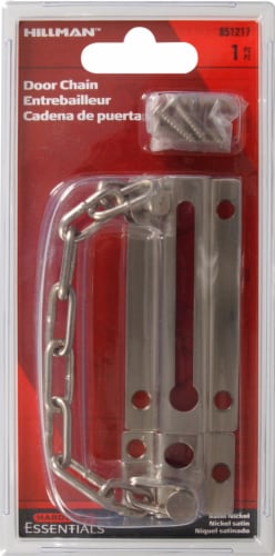 Hillman Door Chain - Nickel Perspective: top