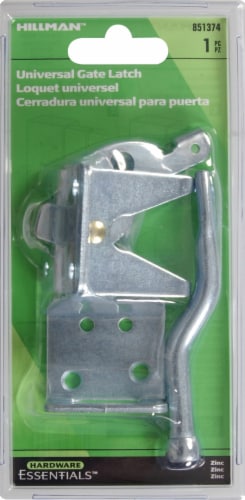 Hillman Universal Gate Latch - Zinc Perspective: top
