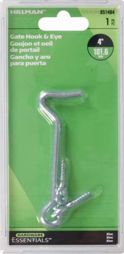 Hillman Gate Hook & Eye - Zinc Perspective: top