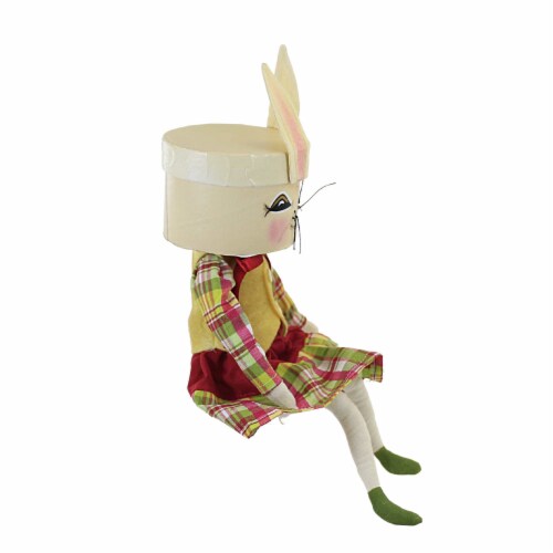 Joe Spencer Quinnie Bunny Figurine Plush Rabbit Plush Easter Xfgs76867 Perspective: top