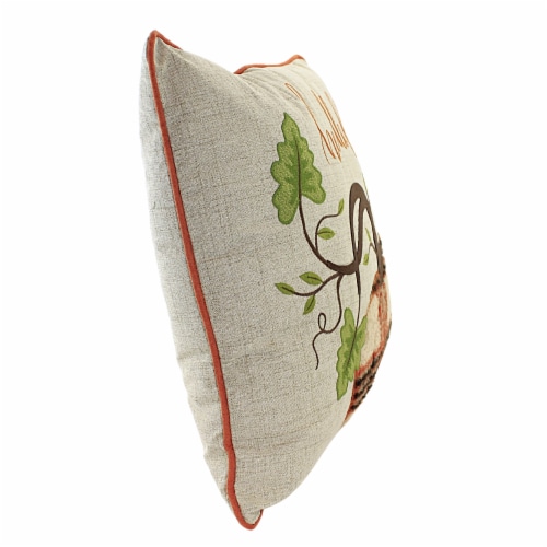 Fall Harvest Time Hello Fall Pillow Polyester Sherpa Accent Autumn C842982500a Perspective: top