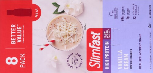 SlimFast® Advanced Nutrition Vanilla Cream High Protein Shake Perspective: top