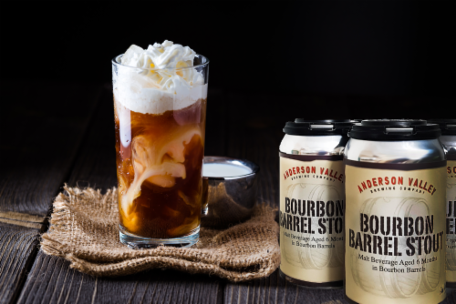 Anderson Valley Bourbon Barrel Stout Malt Craft Beer Perspective: top