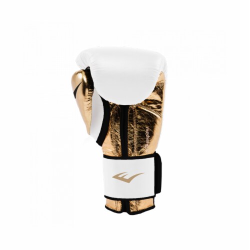 White and gold everlast boxing gloves shop