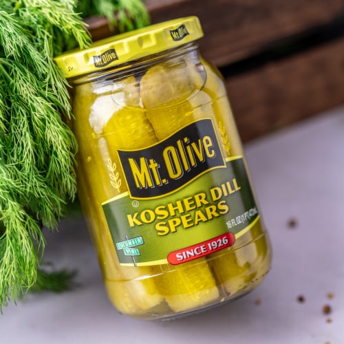 Mt. Olive Kosher Dill Pickle Spears Perspective: top