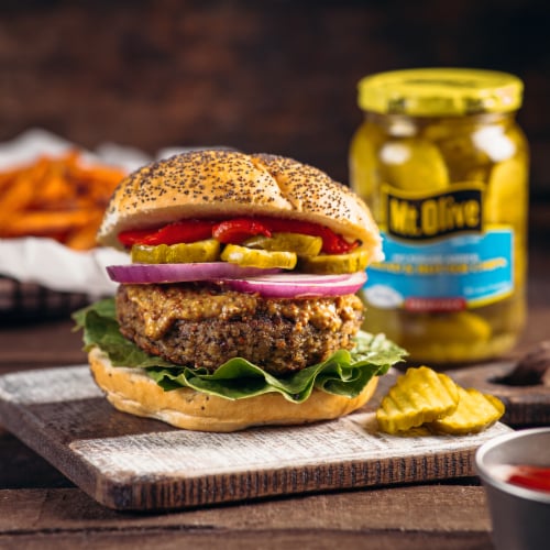Mt. Olive No Sugar Added Bread & Butter Pickle Chips Perspective: top