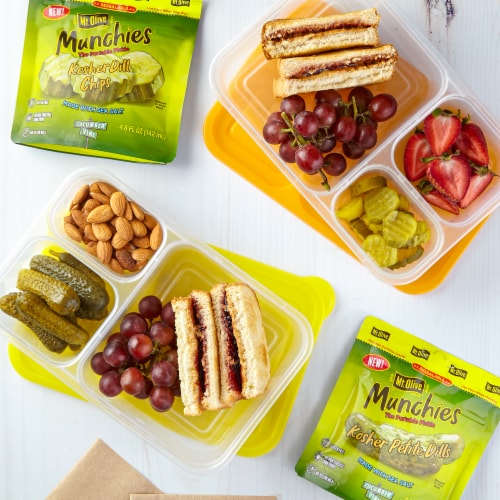Mt. Olive Munchies Kosher Dill Chip Pickle Pouch Perspective: top