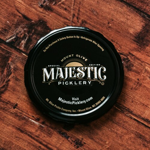 Majestic Picklery Premium Deli Style Kosher Baby Dills Perspective: top