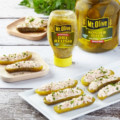 Mt Olive Fresh Pack Whole Kosher Dill Pickles Perspective: top