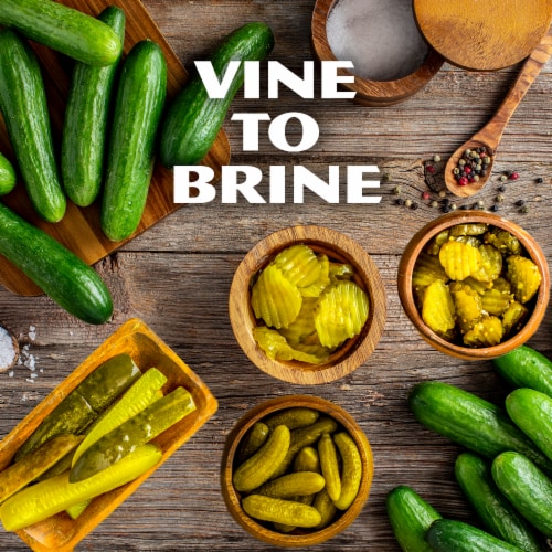 Mt. Olive Zesty Garlic Kosher Dill Spears Pickles Perspective: top