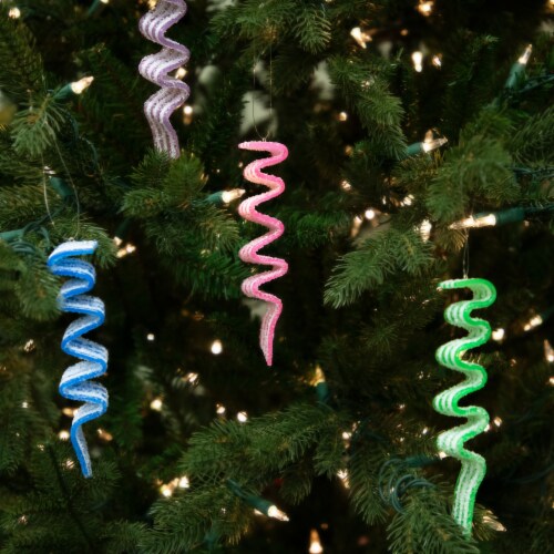 Northlight Sugar Coated Ribbon Candy Christmas Ornaments - 5.5 - 6 ct Perspective: top