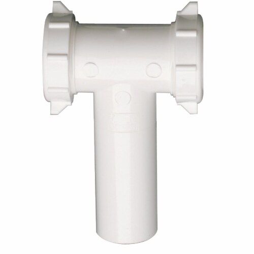 Do it 1-1/2 In. Plastic Slip Joint Center Outlet Tee and Tailpiece 494895 Perspective: top