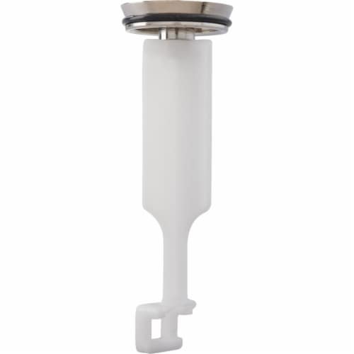 Do it 4.09 In. x 1.23 In. Brushed NickePop-Up Drain Stopper DIB820-80BN Perspective: top
