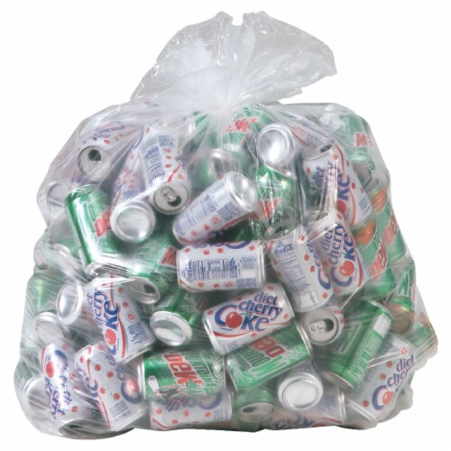 Extra large clear store plastic trash bags