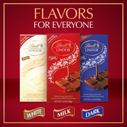 Lindt LINDOR Milk Chocolate Candy Truffle Bar Perspective: top