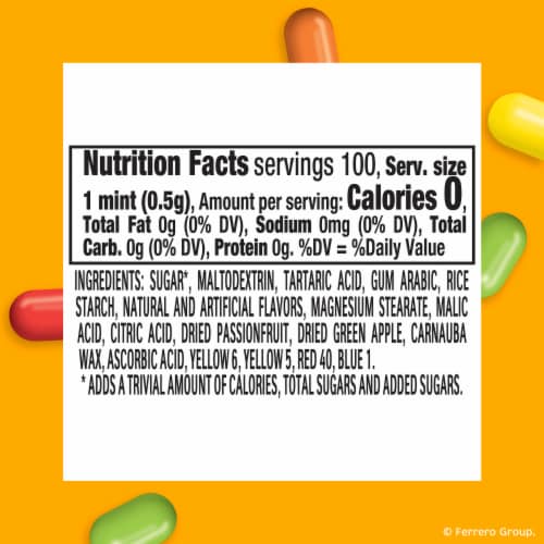 Tic Tac Fruit Adventure Mints, On-The-Go Refreshment, 1.7 oz Perspective: top
