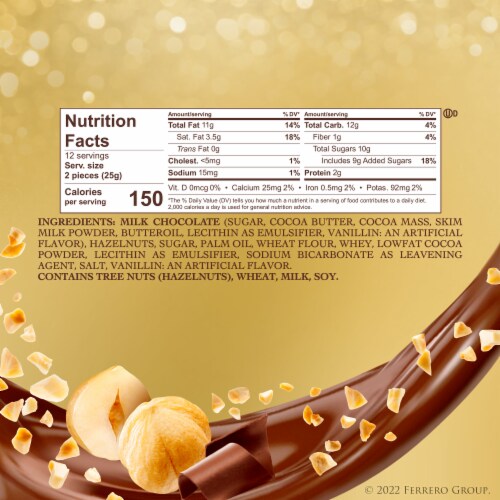 Ferrero Rocher Premium Milk Chocolate Hazelnut Perspective: top