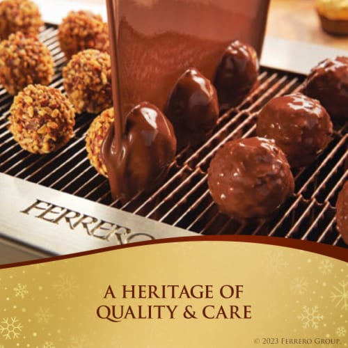 Ferrero Rocher Hazelnut Milk and Dark Chocolate Coconut Almond and Cappuccino Chocolate Gift Box Perspective: top