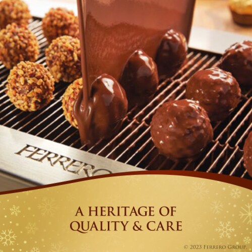 Ferrero Rocher Hazelnut Milk and Dark Chocolate Coconut Almond and Cappuccino Chocolate Gift Box Perspective: top