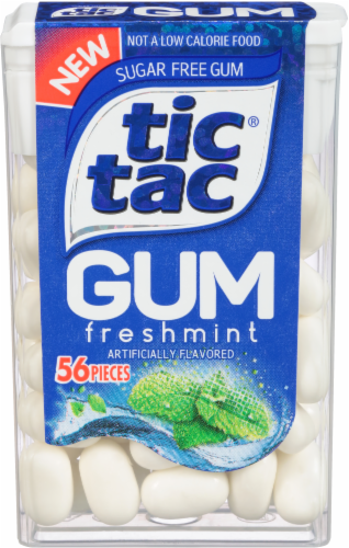 Tic Tac Sugar Free Freshmint Gum Perspective: top