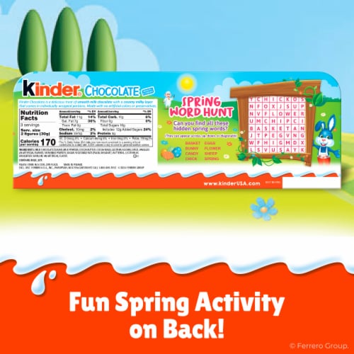 Kinder Easter Mini Hollow Milk Chocolate Candy Figures, 6-Figure Pack, 3.1 oz Perspective: top