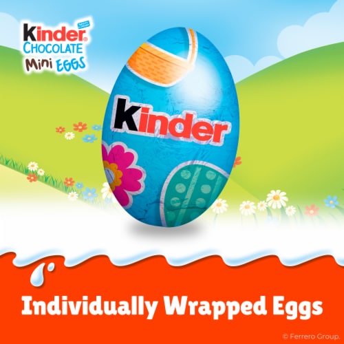 Kinder Easter Mini Eggs, Individually Wrapped Easter Chocolate Candy, 3 oz Perspective: top