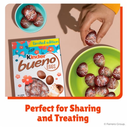 Kinder Bueno Easter Eggs Milk Chocolate With Creamy Hazelnut Filling Perspective: top