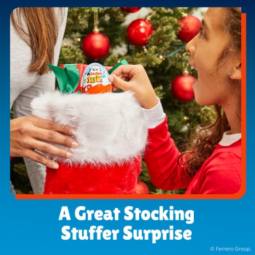 Kinder Joy Eggs Stocking Stuffers Treat Plus Toy Sweet Creams and Crispy Chocolatey Wafer Bites Perspective: top