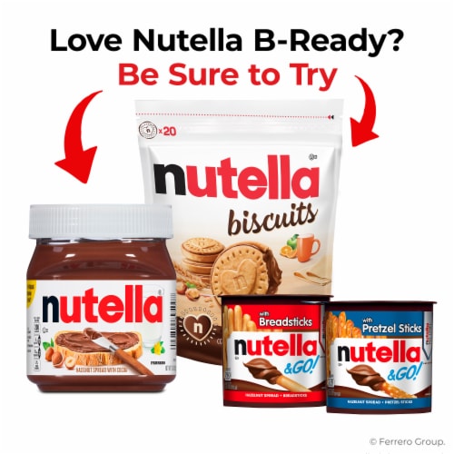 Nutella B-ready Hazelnut Spread with Cocoa Individually Wrapped Snacks Perspective: top