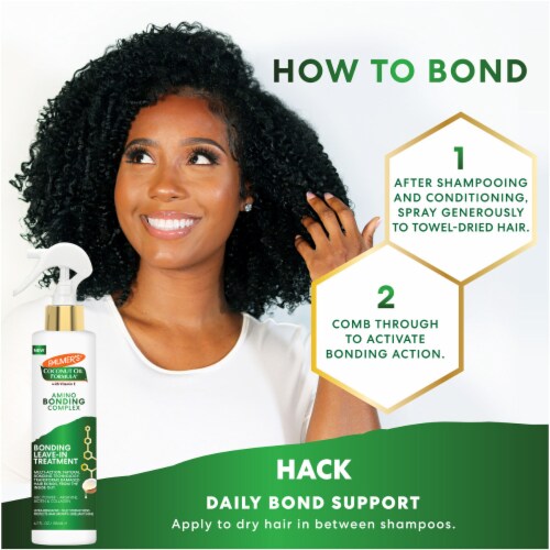 Palmer's® Coconut Oil Formula® with Vitamin E Amino Bonding Complex Leave-In Treatment Perspective: top