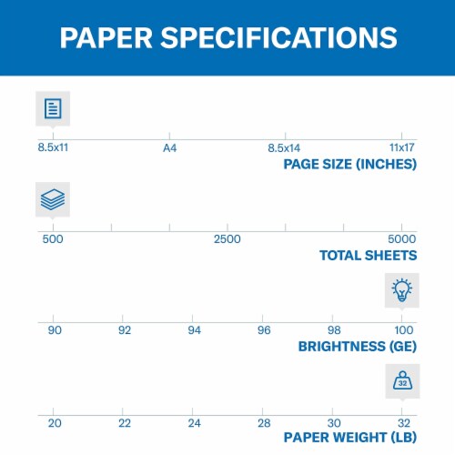 Hammermill® PAPER,32#PCC,8.5X11,PLT 102630, 1 - Fry's Food Stores