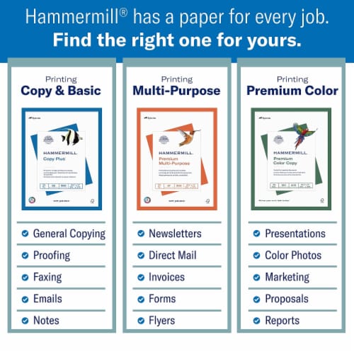 Hammermill® PAPER,COVER 8.5X11 80#,WE 12002-3 Perspective: top