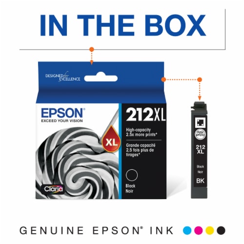 Epson T212XL120-S Ink Cartridge Glossy Paper High Capacity Black Perspective: top